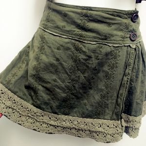 Free people mini wrap skirt